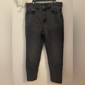 AE Black Denim Mom Jeans